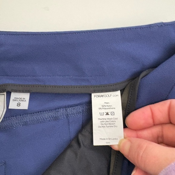 Foray Performance Golf Pants Size 8 Blue - Picture 5 of 11